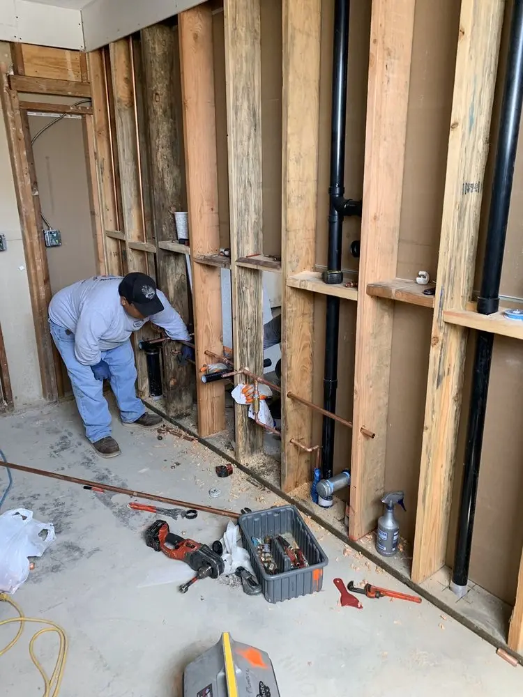 Commercial rough-in plumbing for Gas Line Repair in Sugar Lakes